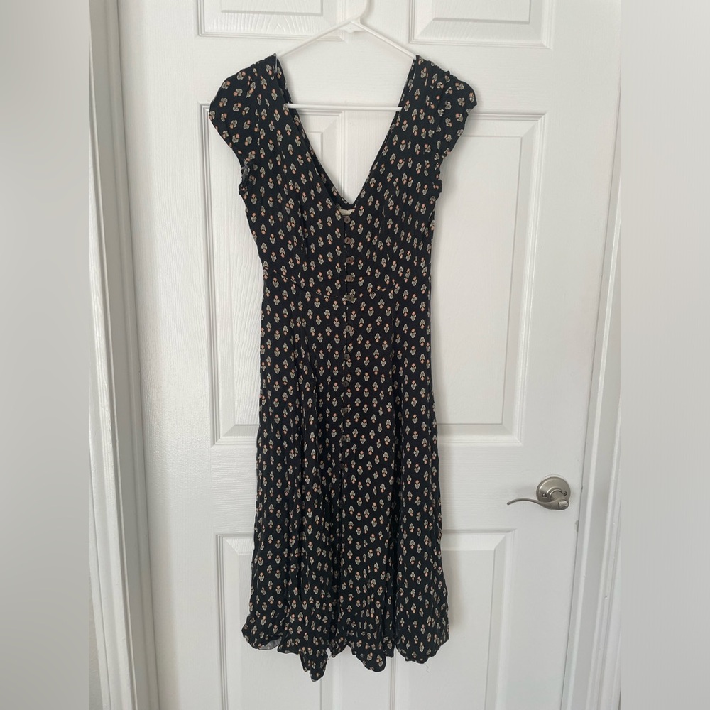Urban Outfitters Black Floral Sundress